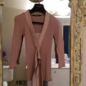 CAROLL classy dressy tie back top